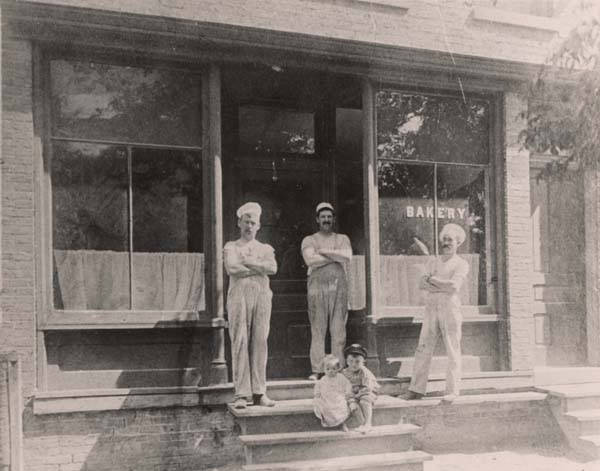 Paroubek's Bakery about 1900, then at 8057 Niles Center Road