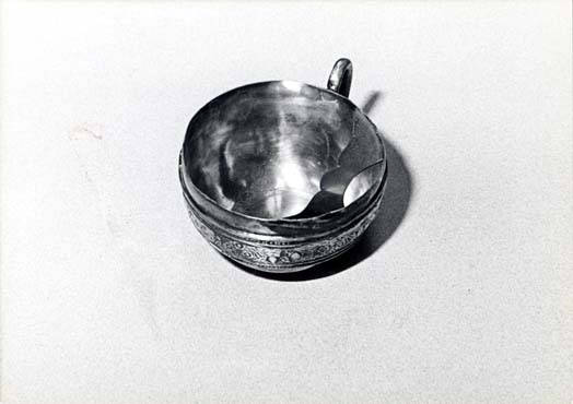A moustache cup used by an early resident, from the Skokie Historical Society collection