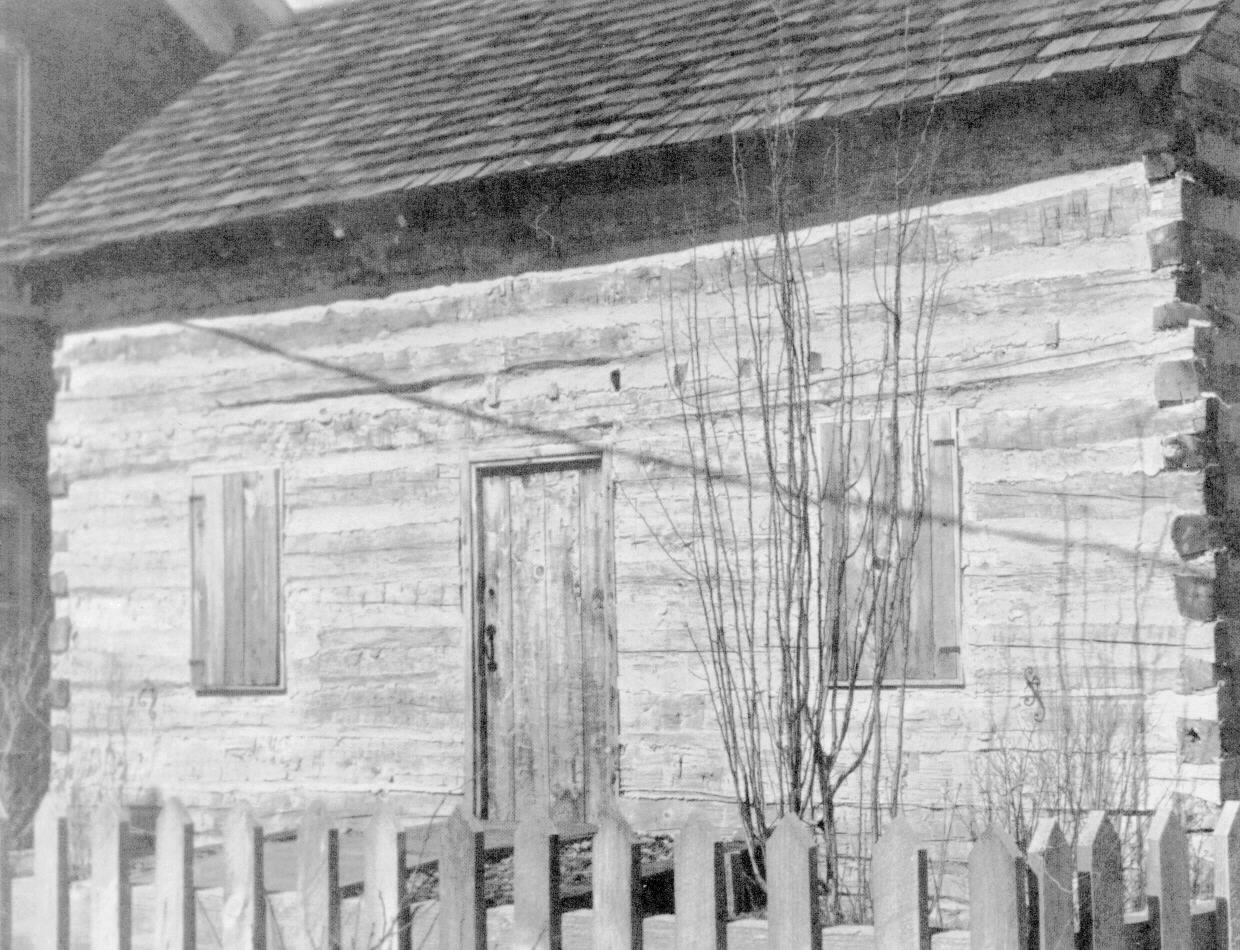 Skokie's famous log cabin, believed to have been first built in the 1840s, now
stands behind the Historical Society